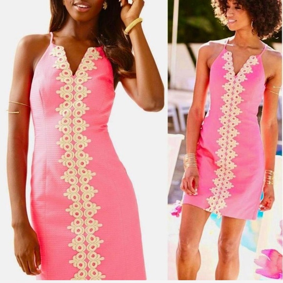 Lilly Pulitzer Dresses & Skirts - Lilly Pulitzer Bungalow Pink Pearl Sheath Dress